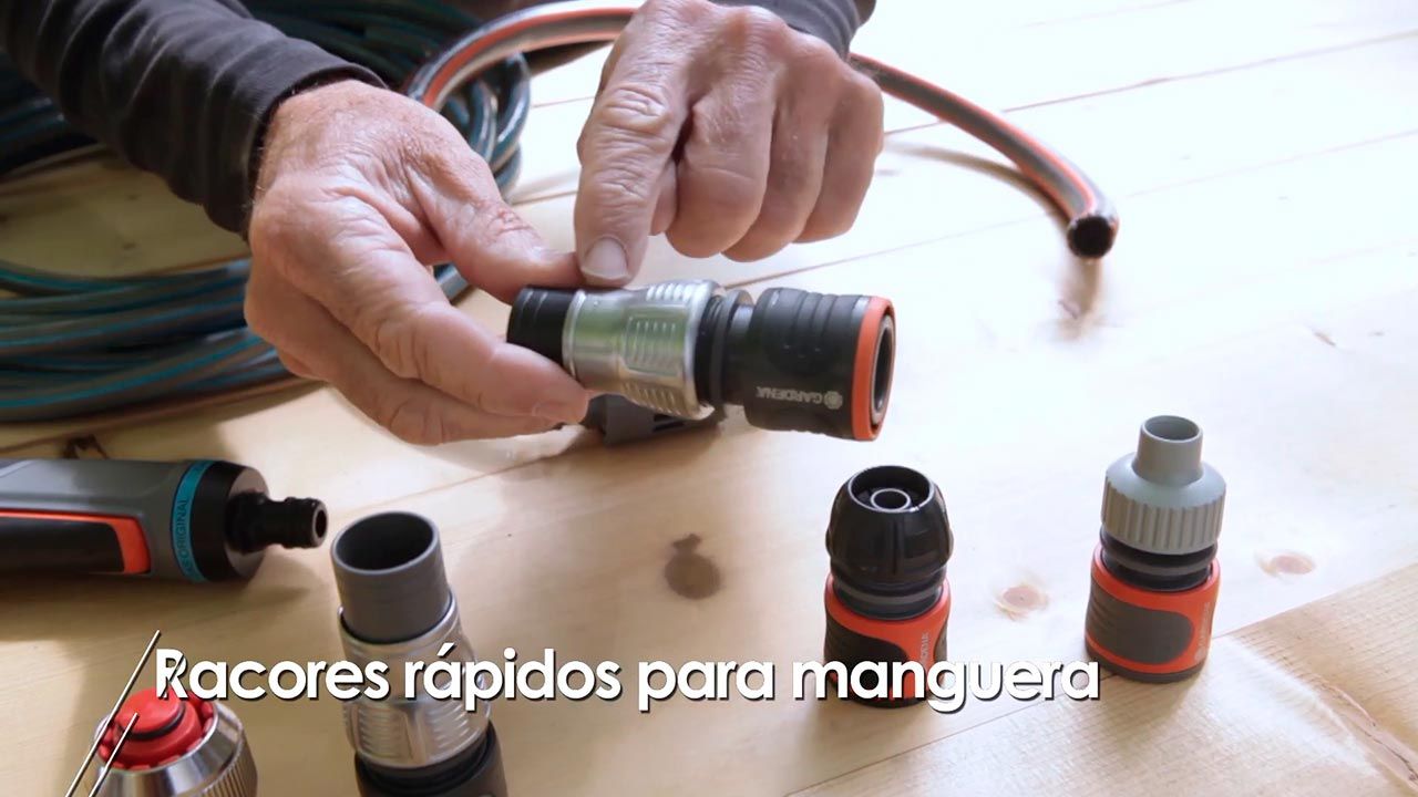 Rácores o conectores rápidos para manguera paso 1