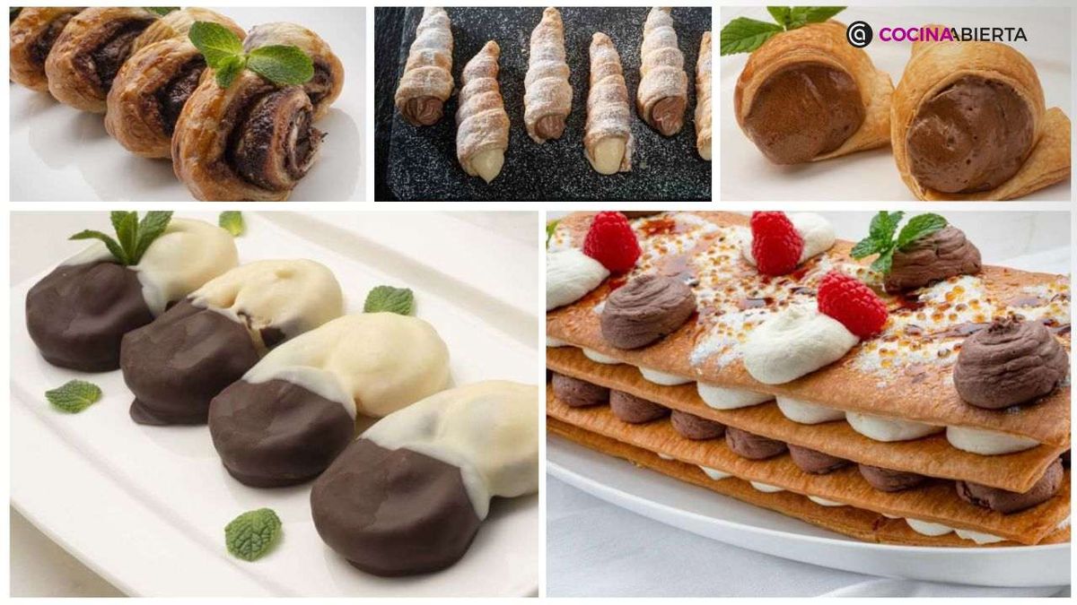 Apunta estos postres de hojaldre y chocolate para sorprender a tus invitados