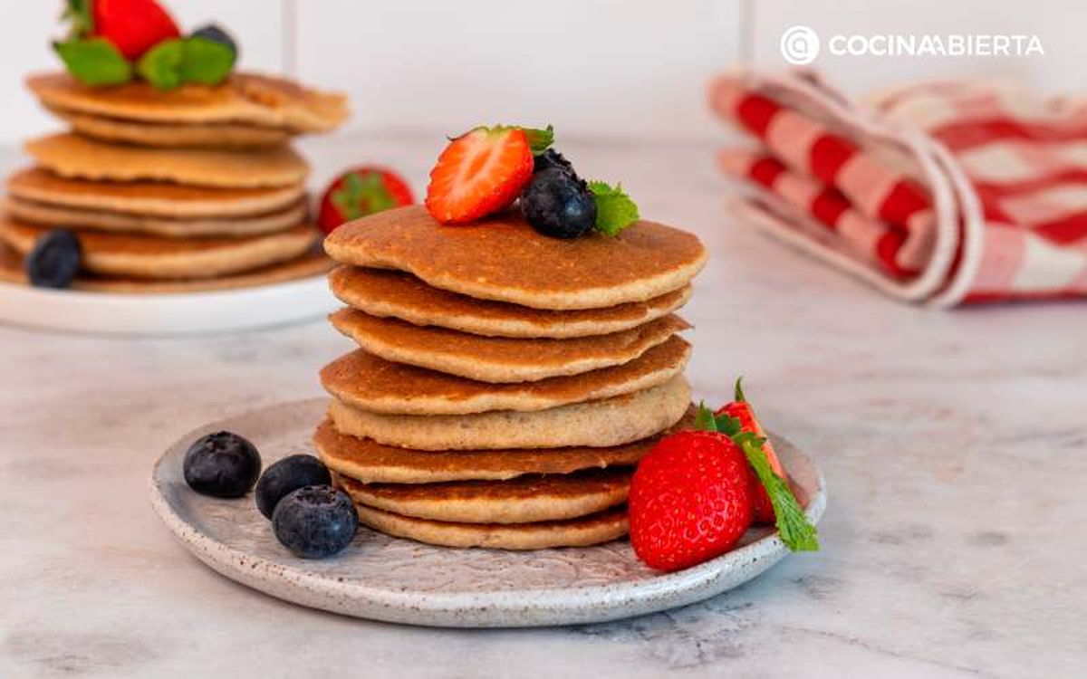 Forma una torre con las tortitas de avena