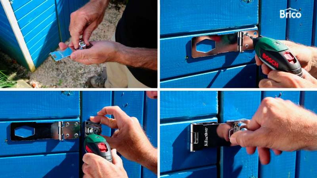 Pasos para colocar un cierre en la caseta de jardín