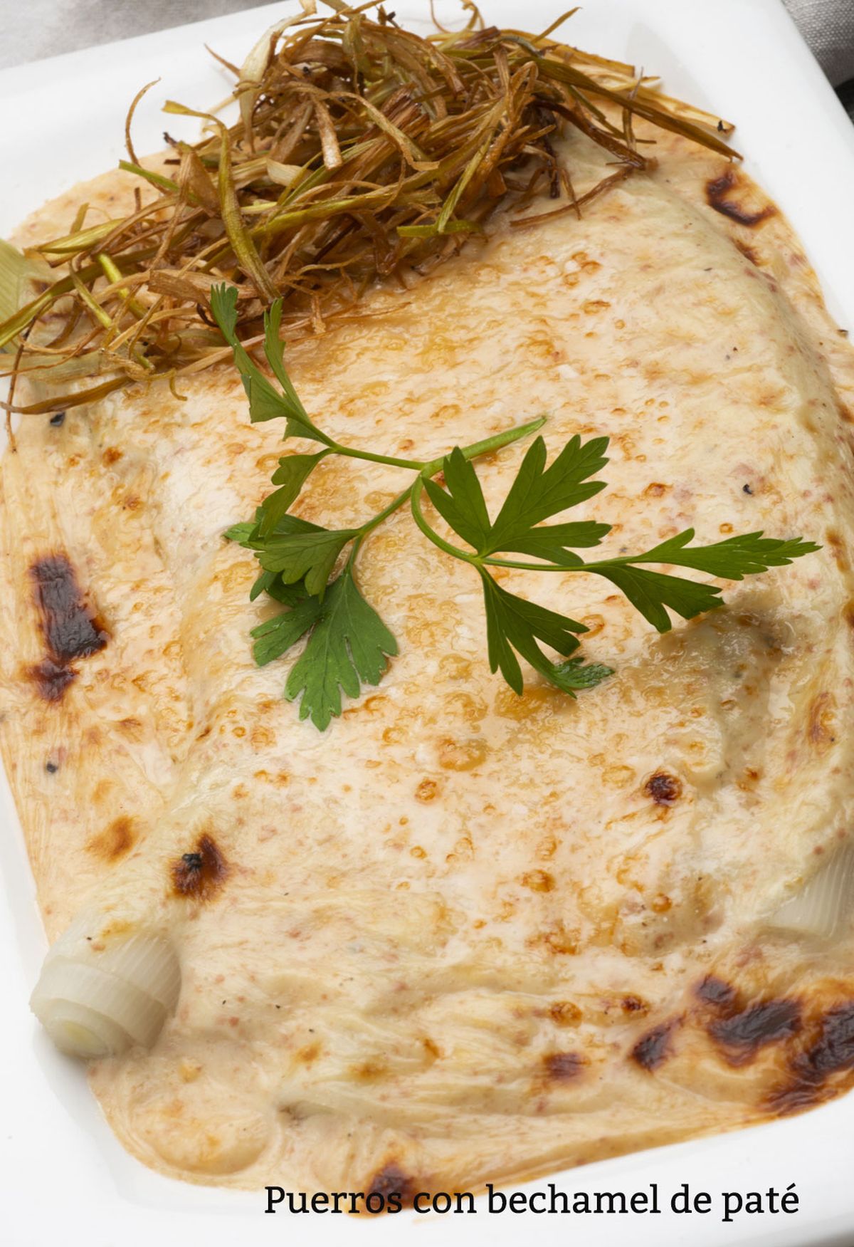 puerros bechamel vertical