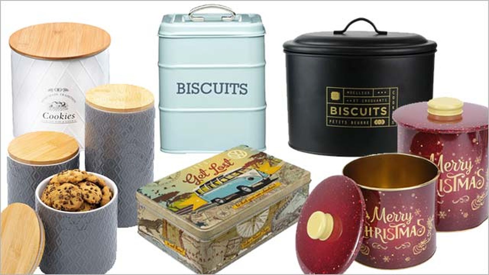 latas y botes para galletas
