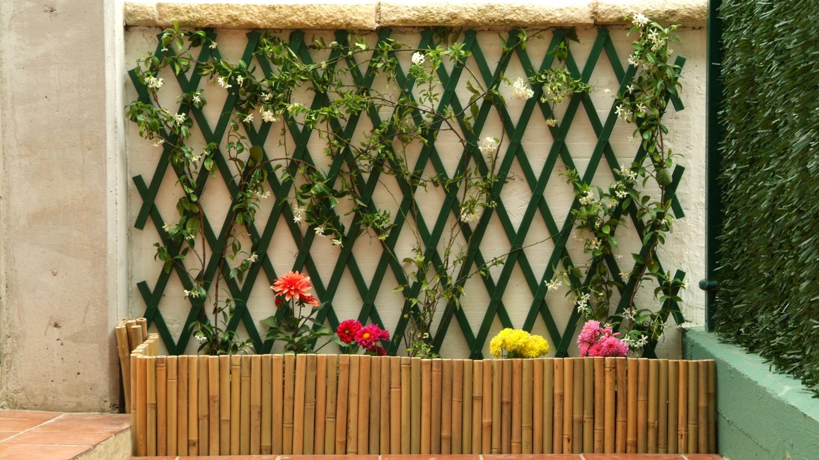 Instalación de celosía en jardín paso 9