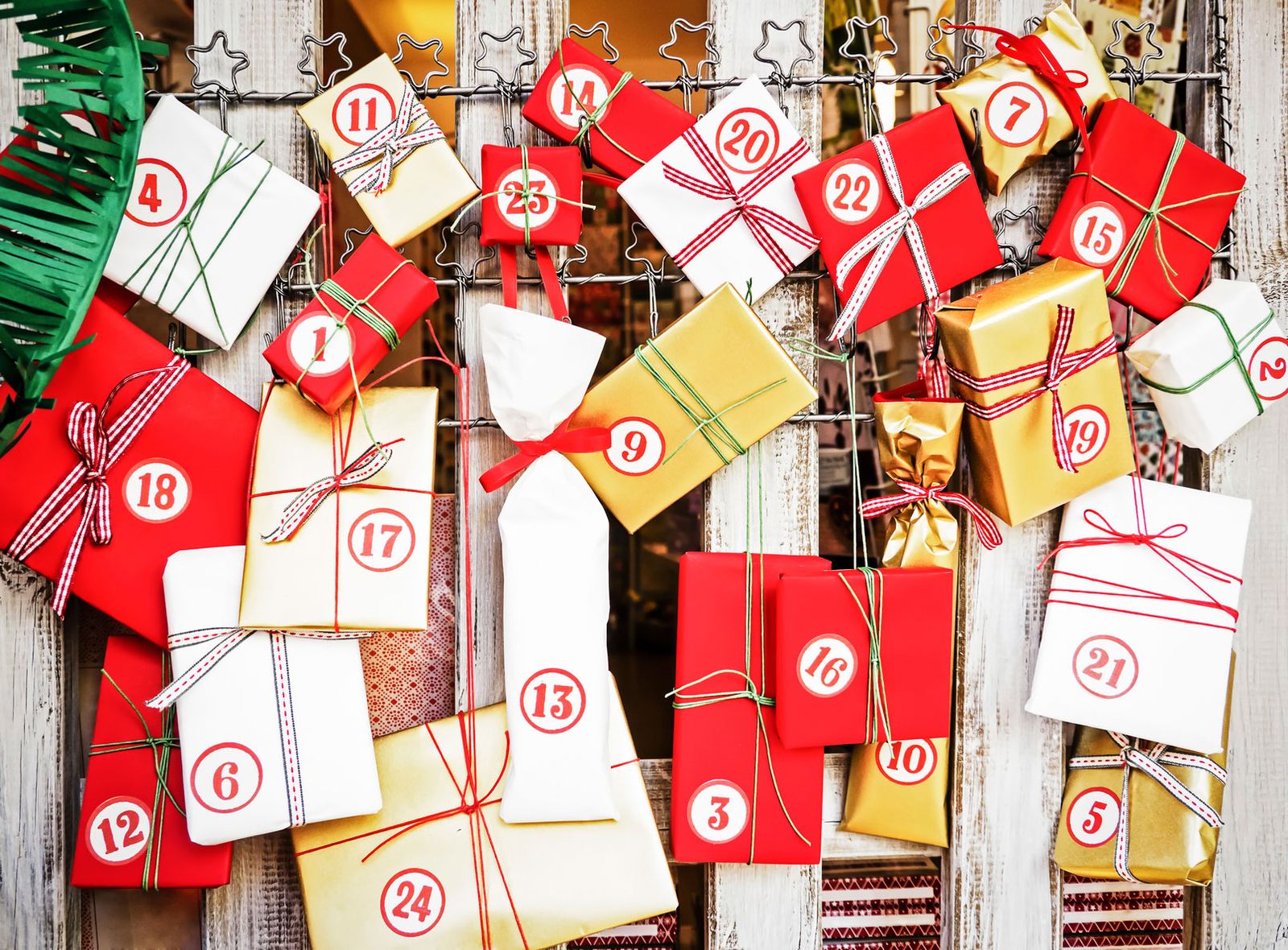 Ideas para el calendario de adviento cajas regalos