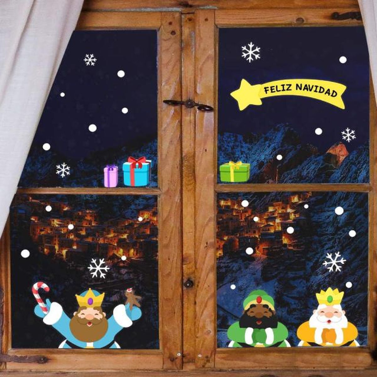 pegatinas navidad reyes magos amazon