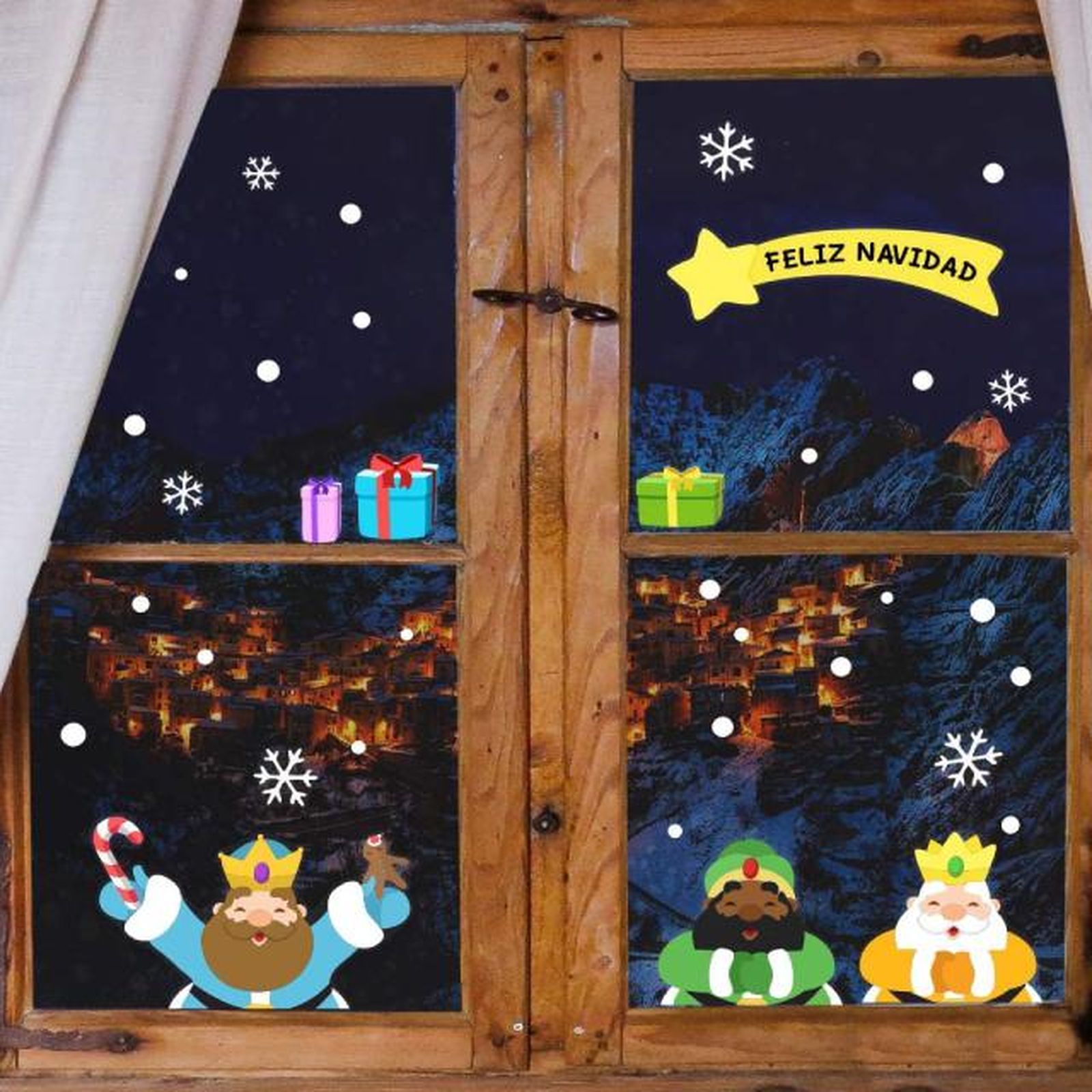 pegatinas navidad reyes magos amazon