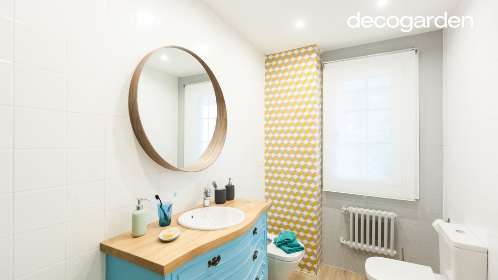 Baño retro reformado.