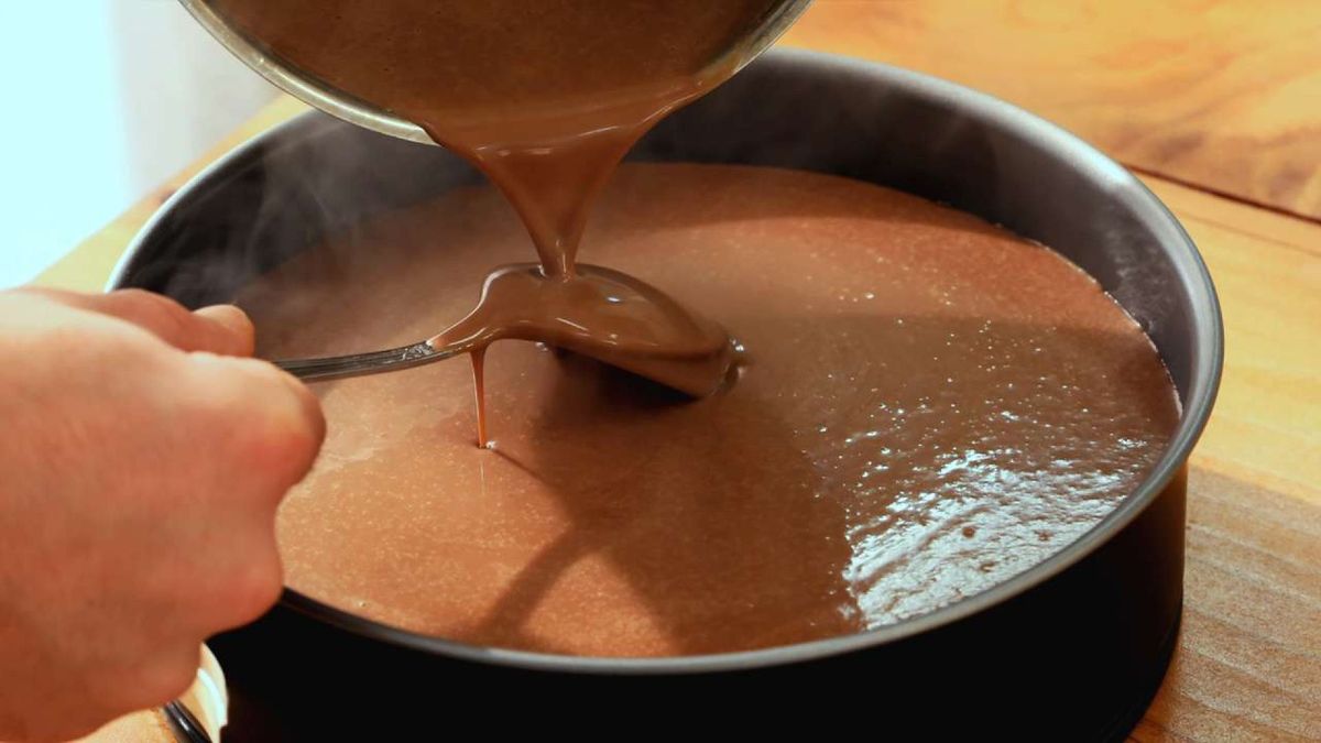 tarta tres chocolates  paso 3