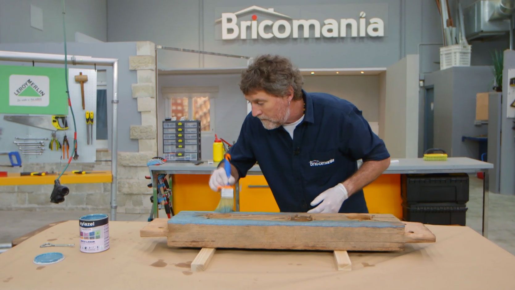 Cómo hacer una lámpara con una viga de madera paso 7