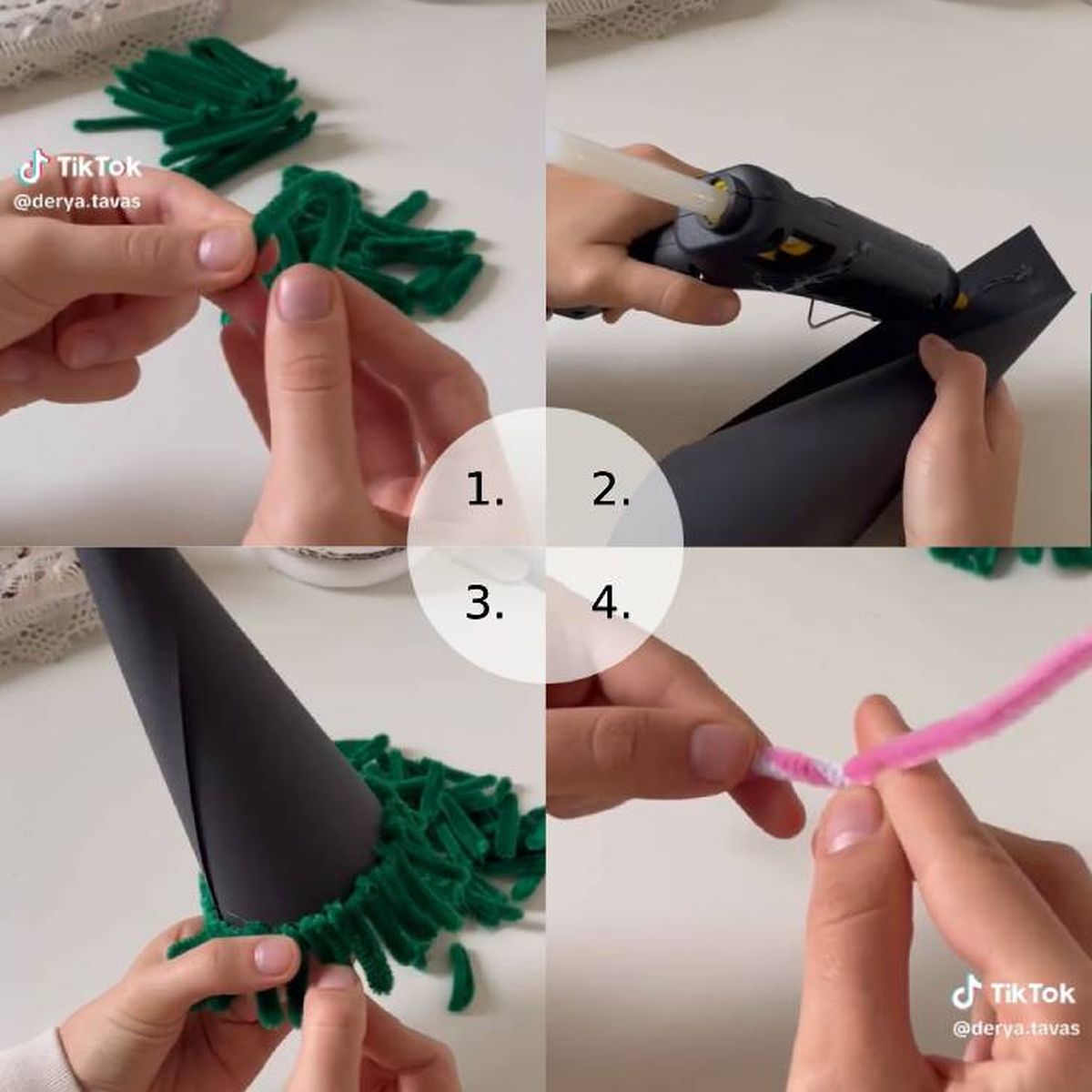 arbol navidad limpiapipas paso a paso