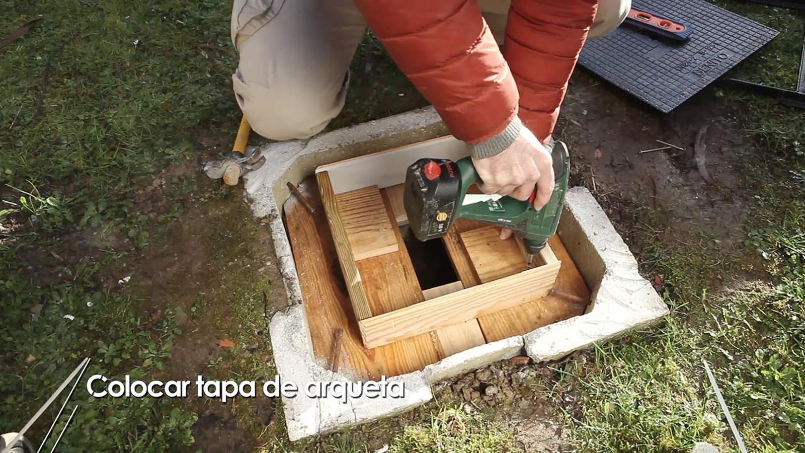 Como colocar una tapa de arqueta paso 3