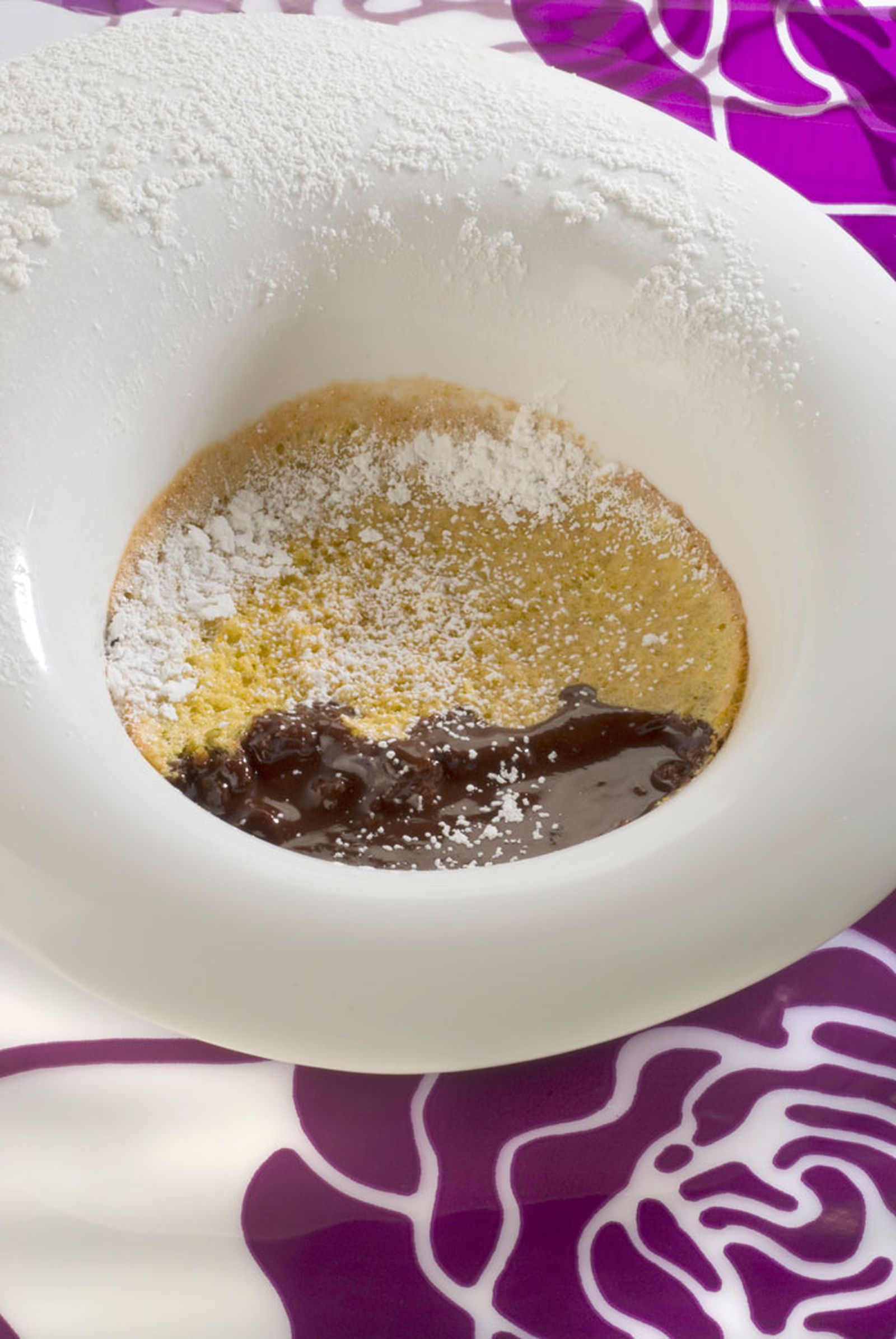 Suflé de naranja con chocolate