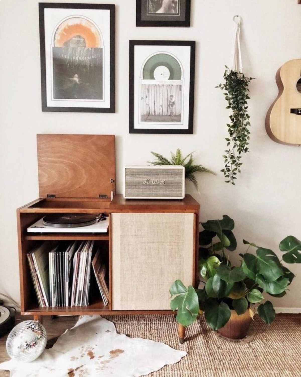 Rincón para el tocadiscos.