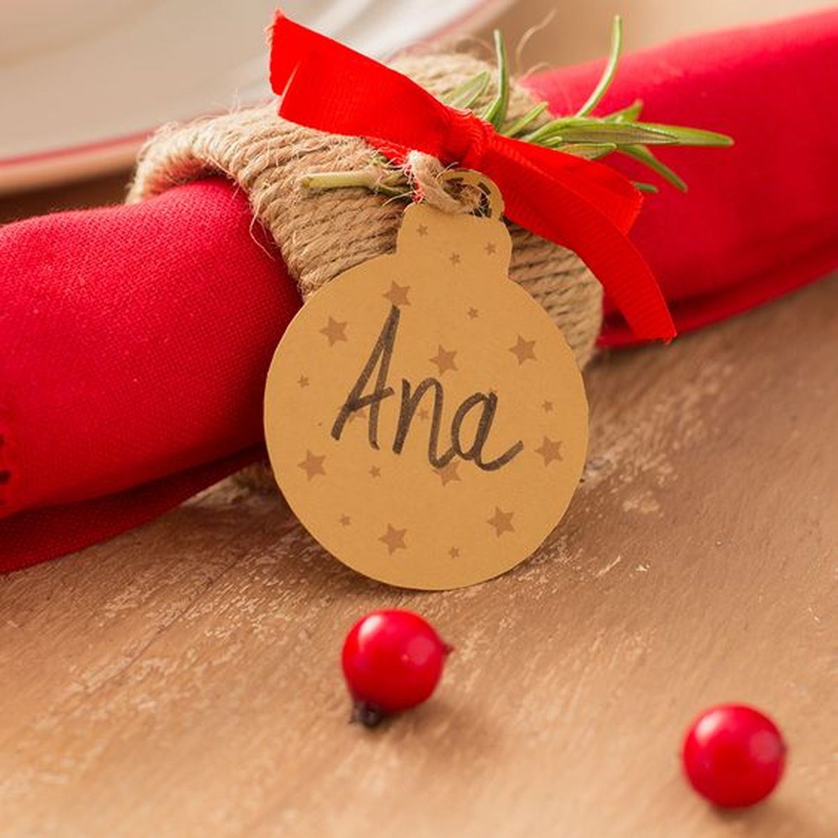 servilletero navideno cartón personalizado