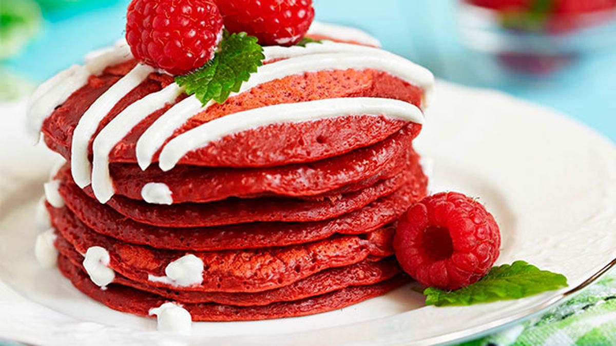 recetas postres red velvet remolacha panqueques crepes tortitas