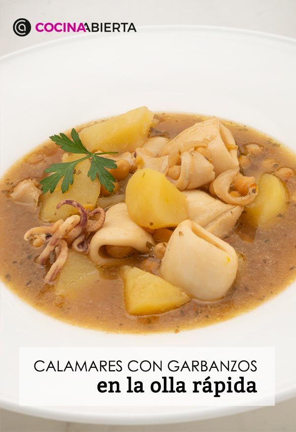 KARL66580320 calamares con garbanzos receta karlos arguinano presentacion