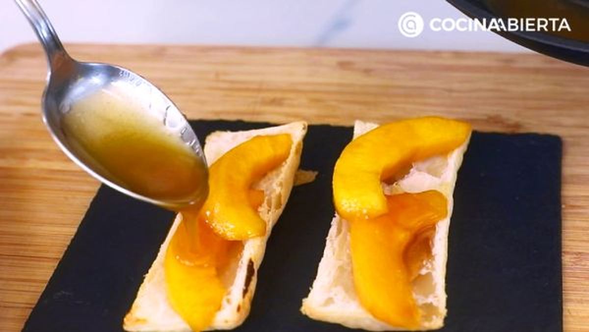 miguelitos melocoton chocolate paso 3