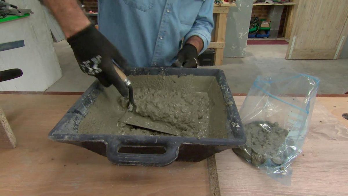 Como hacer topes de cemento para puertas paso 6