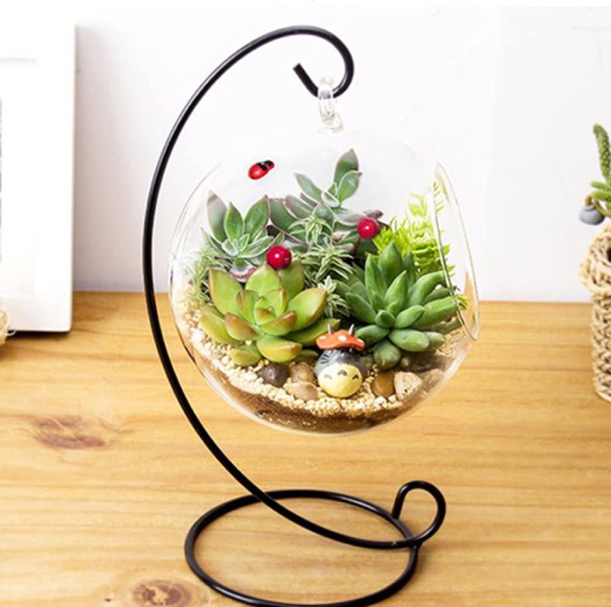 maceta cristal bola amazon