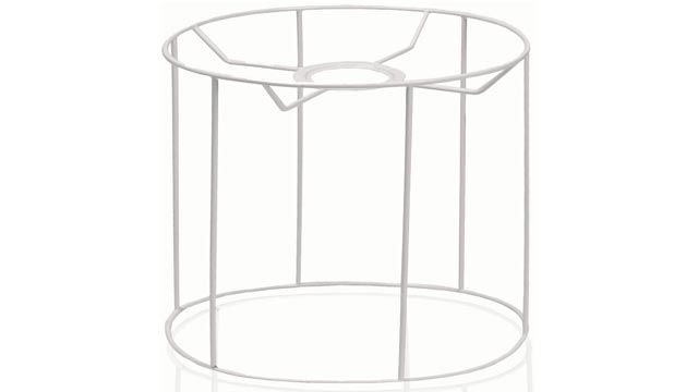 decorar estructura lampara flecos estructura pantalla