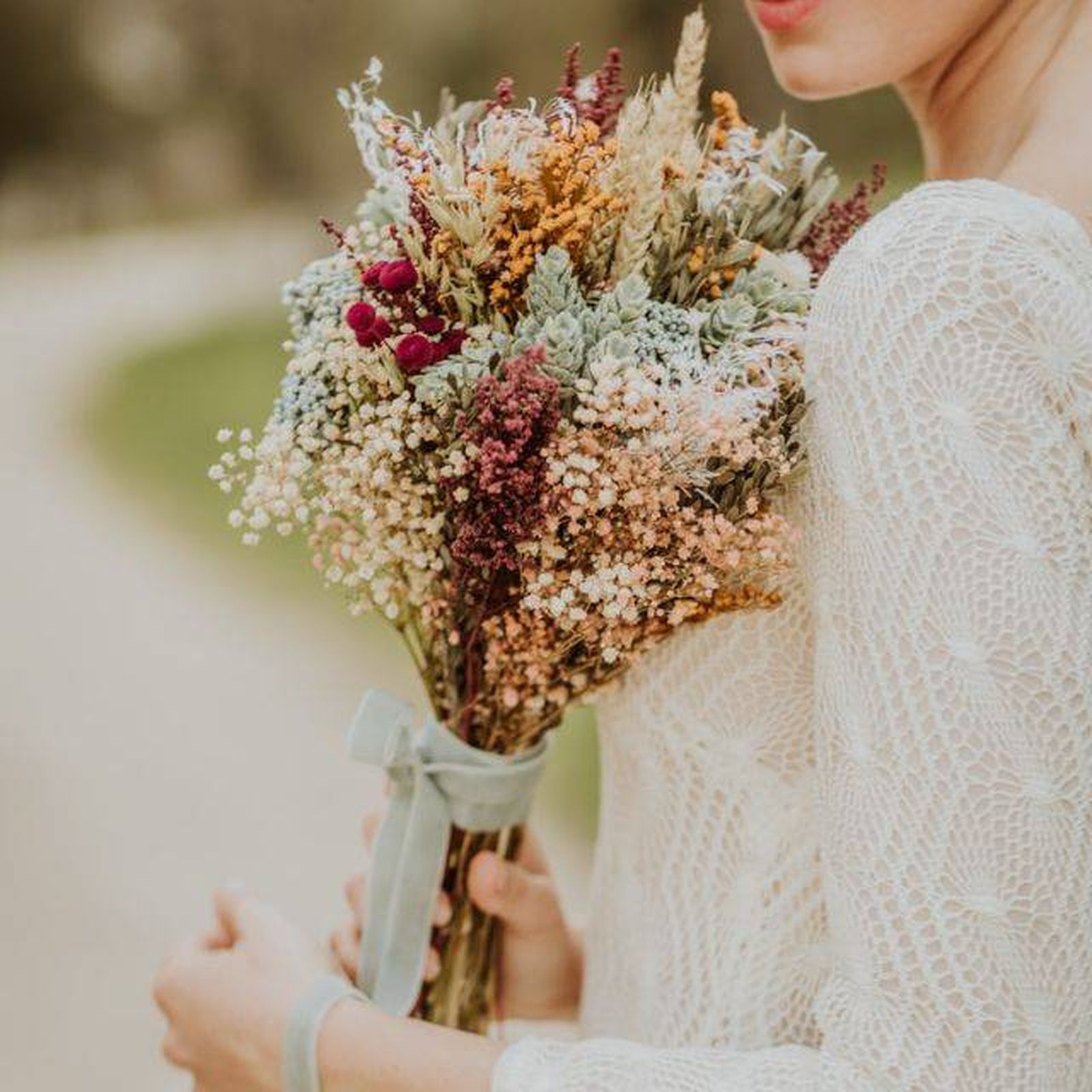 Ramo novia preservado estilo rustico estilo silvestre
