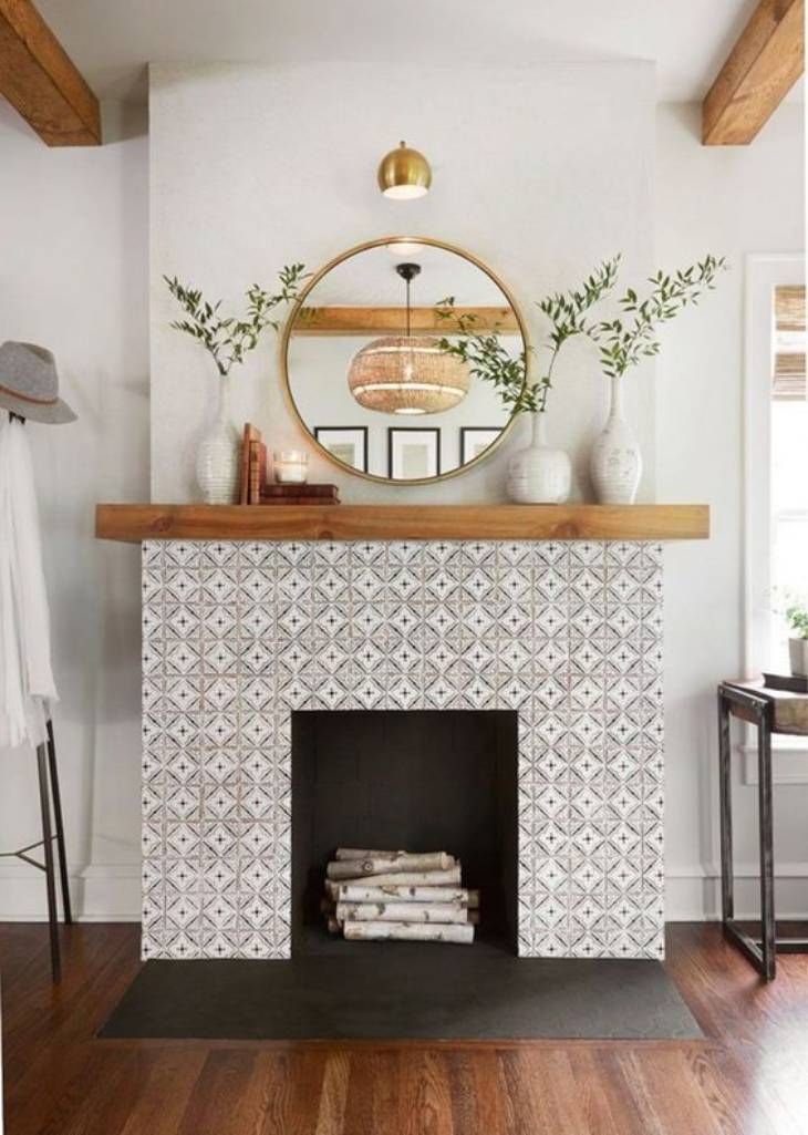 salon con chimenea moderno pinterest Maison & Travaux