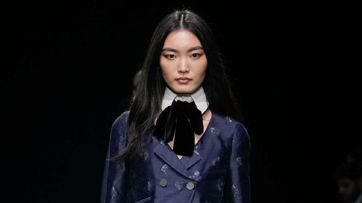 Desfile de Emporio Armani en la Semana de la Moda de Milán