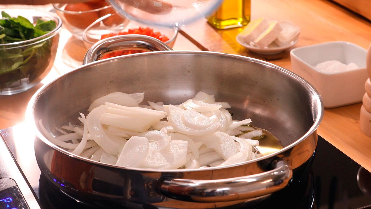 Frittata de verduras y queso de cabra   Paso 1