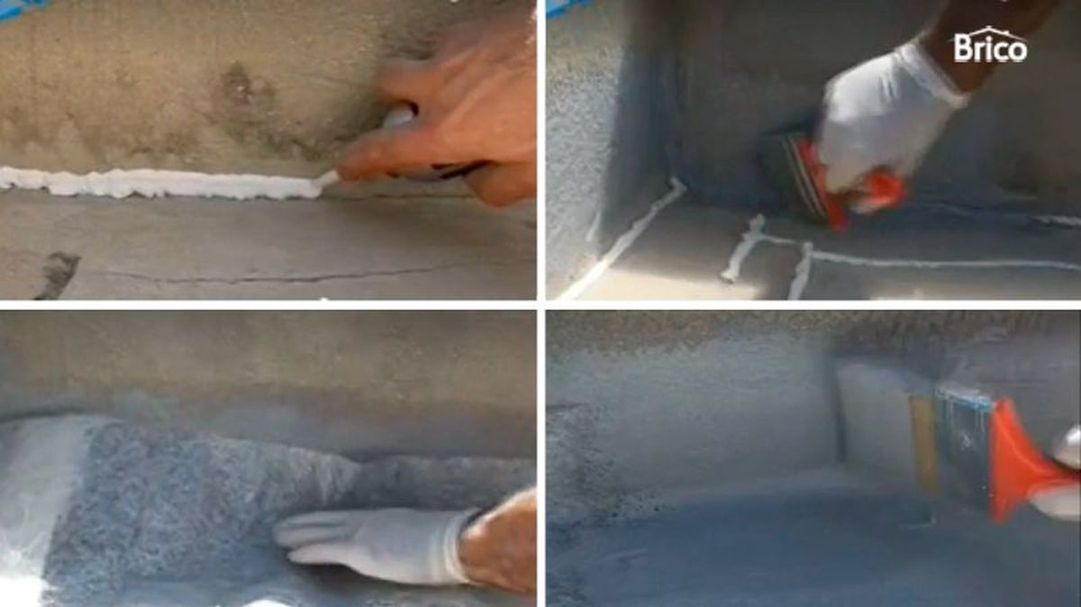 Pasos para arreglar una gotera por una grieta en la terraza