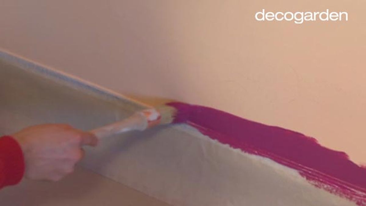 Decorar dormitorio morado con cabecero capitoné   Paso 1