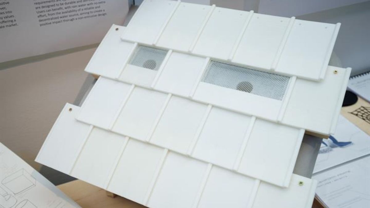 Prototipo del sistema de tejado desarrollado por Martin Bello Urbez