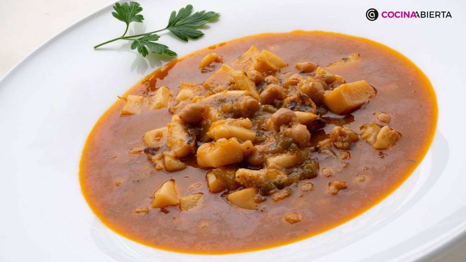 Receta de garbanzos con sepia en olla express