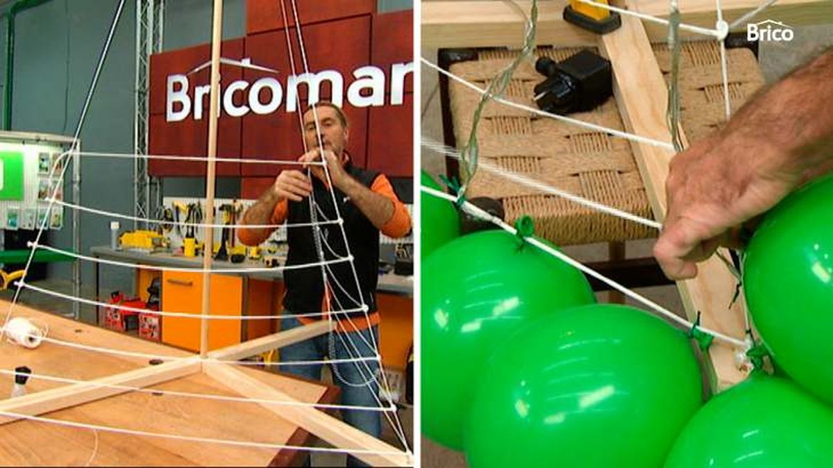 bricomania 725 como hacer un arbol de navidad con globos 4