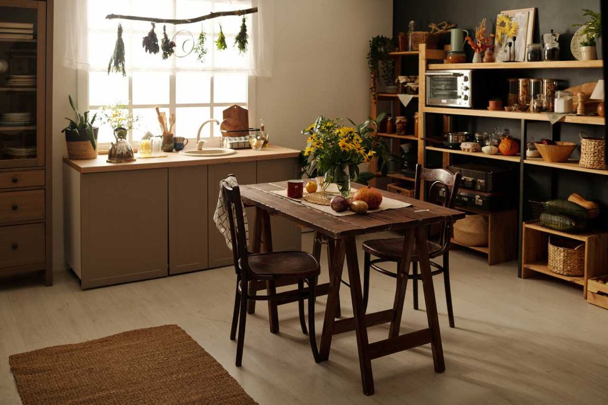 Casa con decoración antigua.