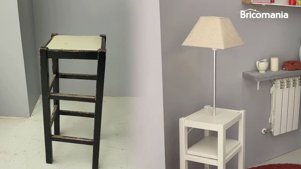 Bricomania 17 crea decora recicla lampara pie mesita principal