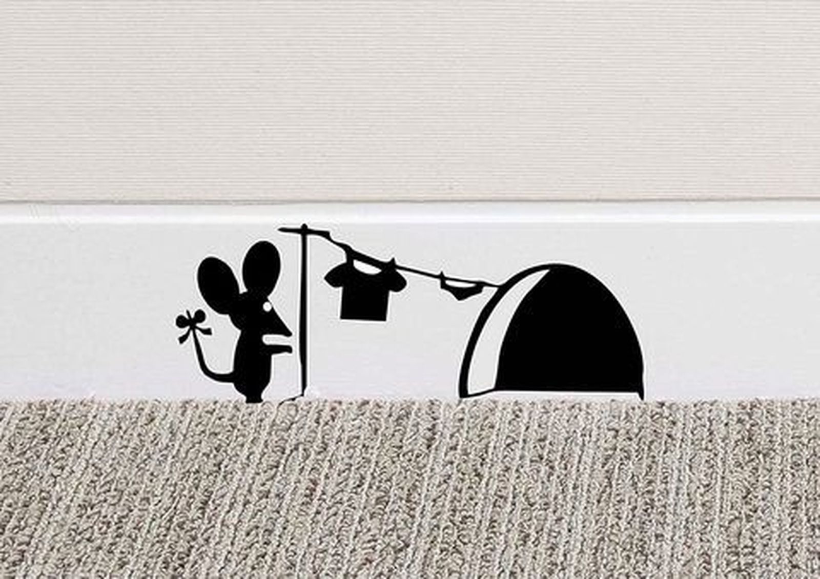 pared personalizada vinilo rata