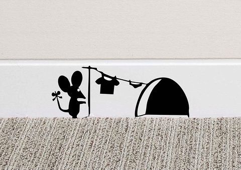 pared personalizada vinilo rata