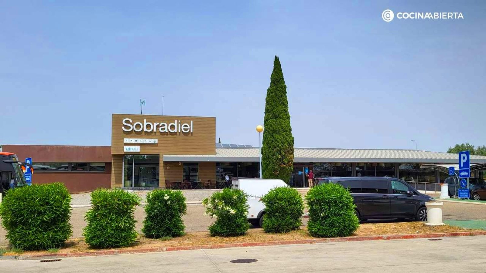 Él área de servicio de Sobradiel es perfecta cuando viajas con niños