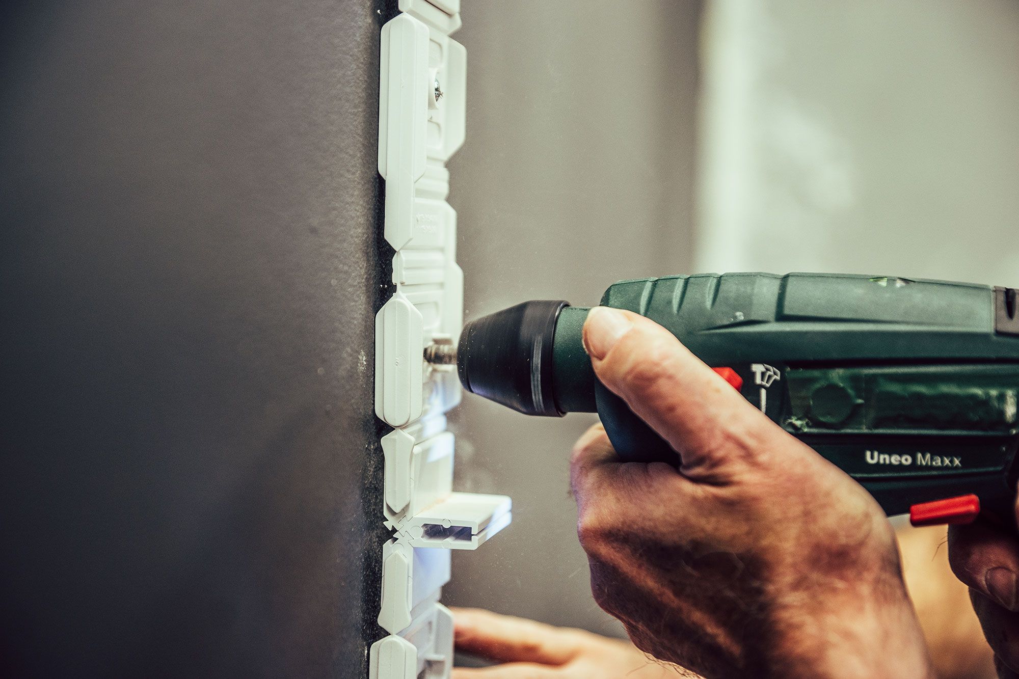 Cómo hacer una pared de bloques de vidrio paso 2