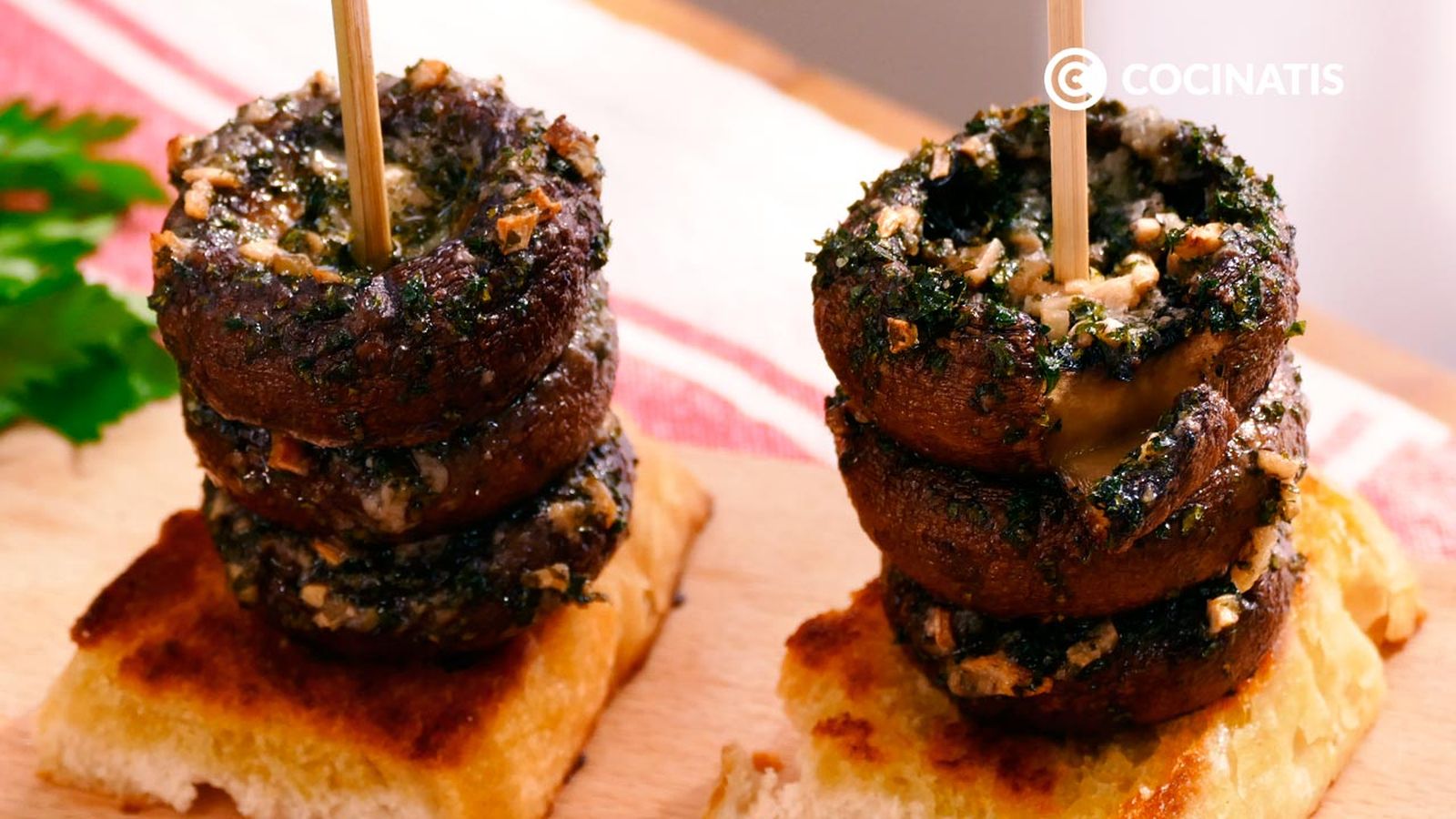 Receta de champiÃ±ones con ajo y perejil