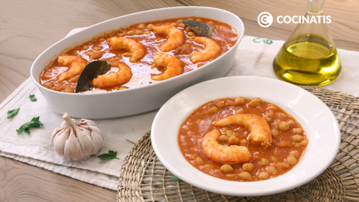 CTIS1013 receta garbanzos con langostinos paso 7