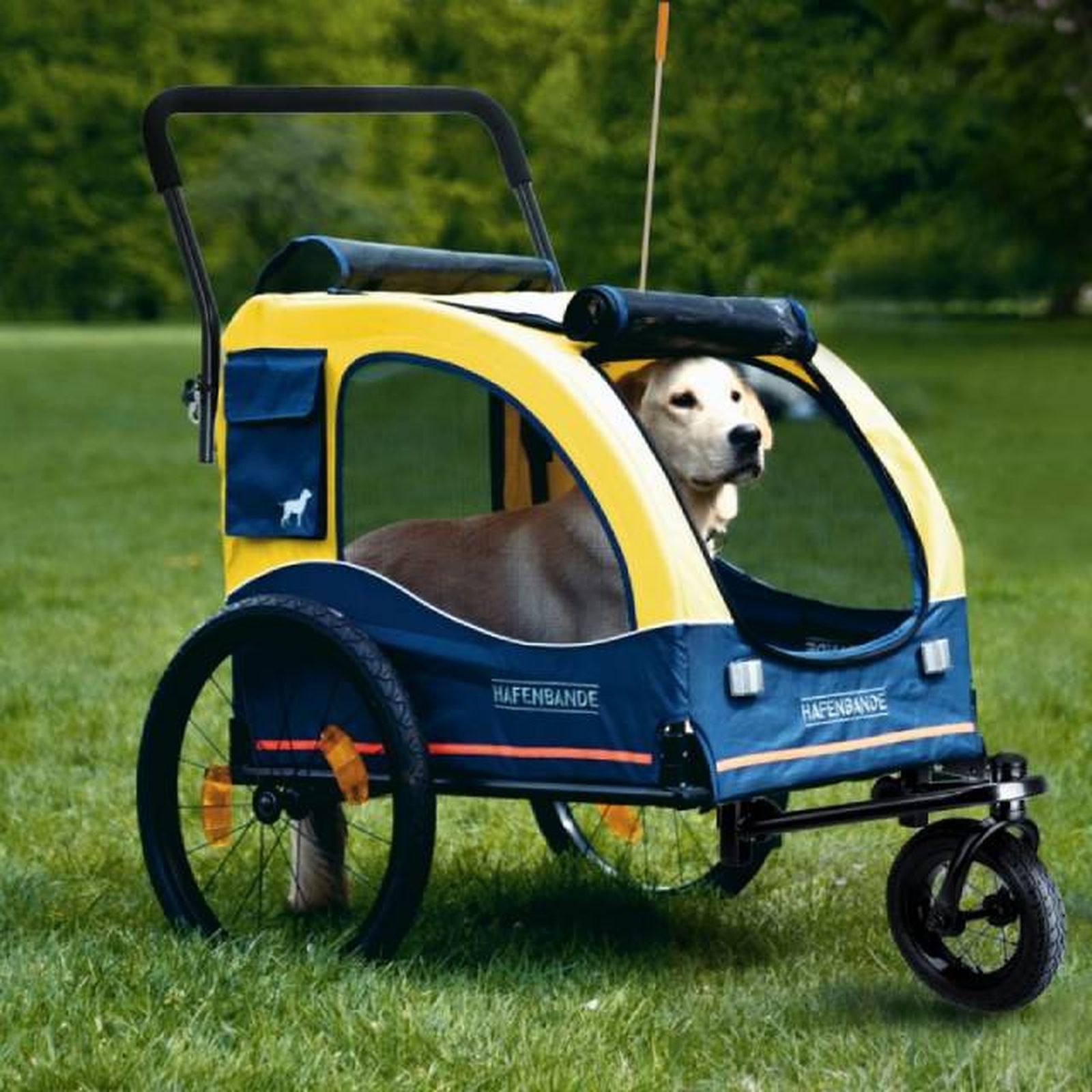 carro para perros grandes con remolque para bicicleta Zooplus
