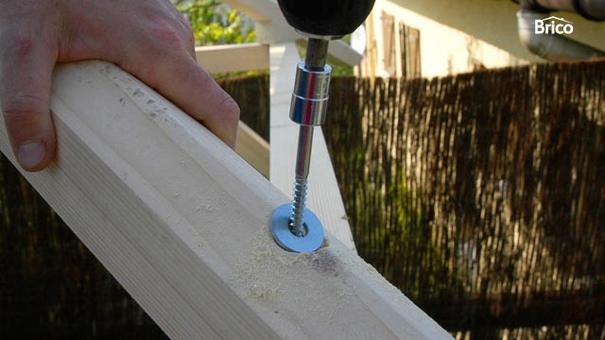 Construir un cenador paso 12