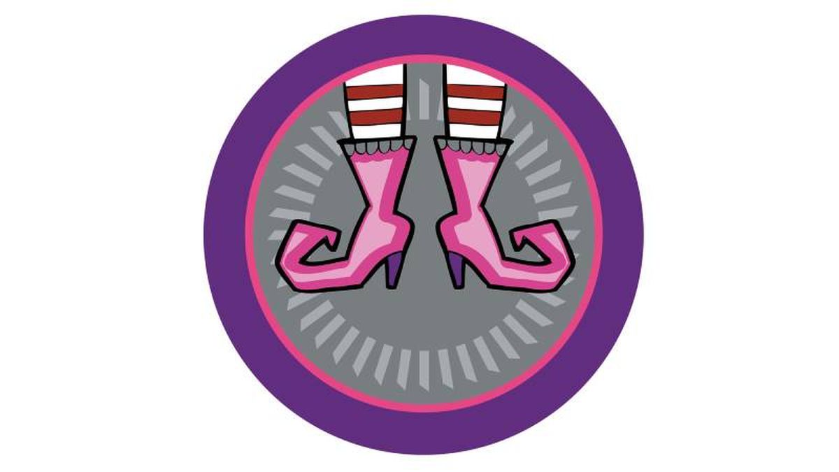 Posavasos de Halloween con botas de bruja.