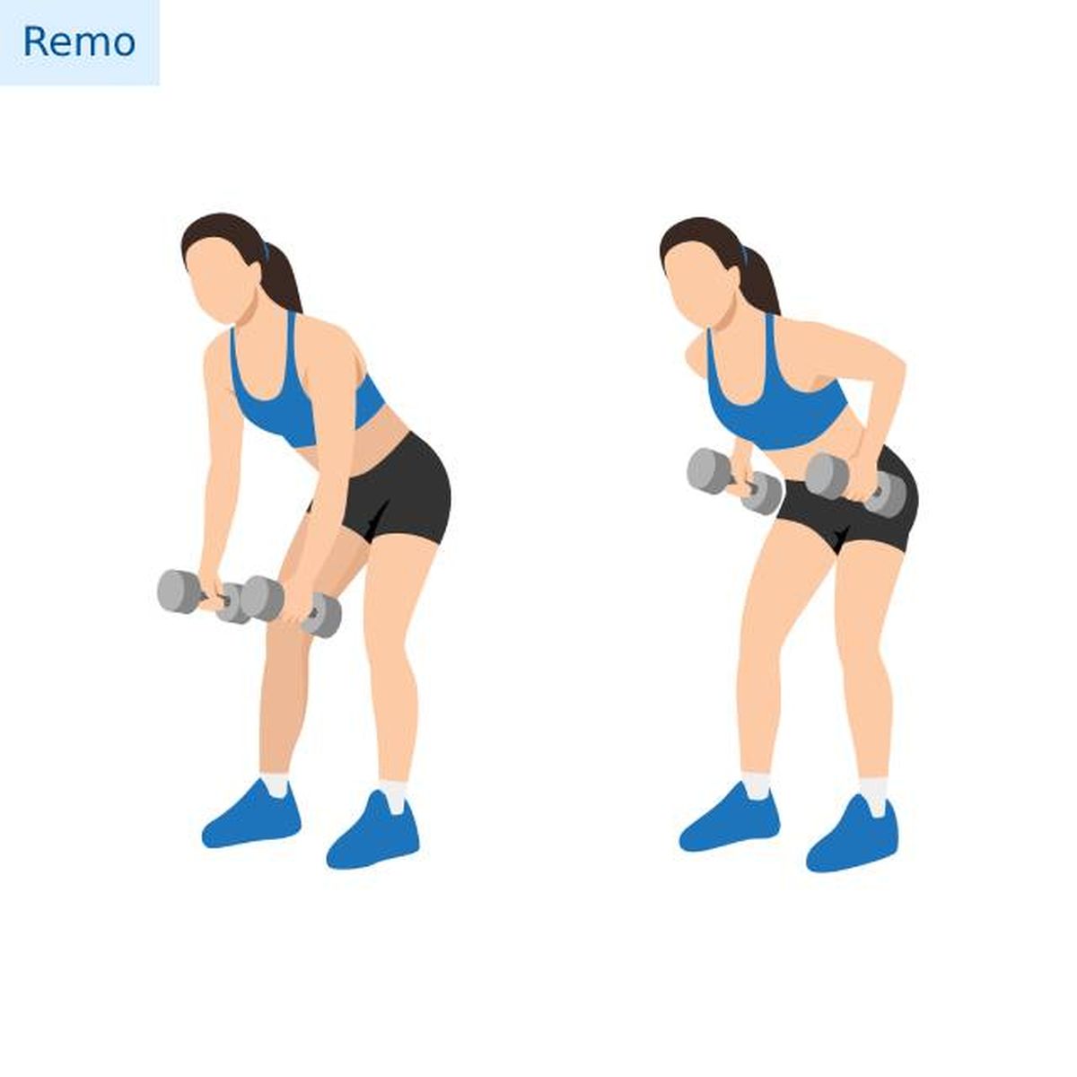 ejercicios para tonificar pecho con mancuerna remo