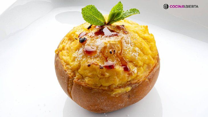 Manzanas asadas rellenas de crema pastelera, de Karlos Arguiñano