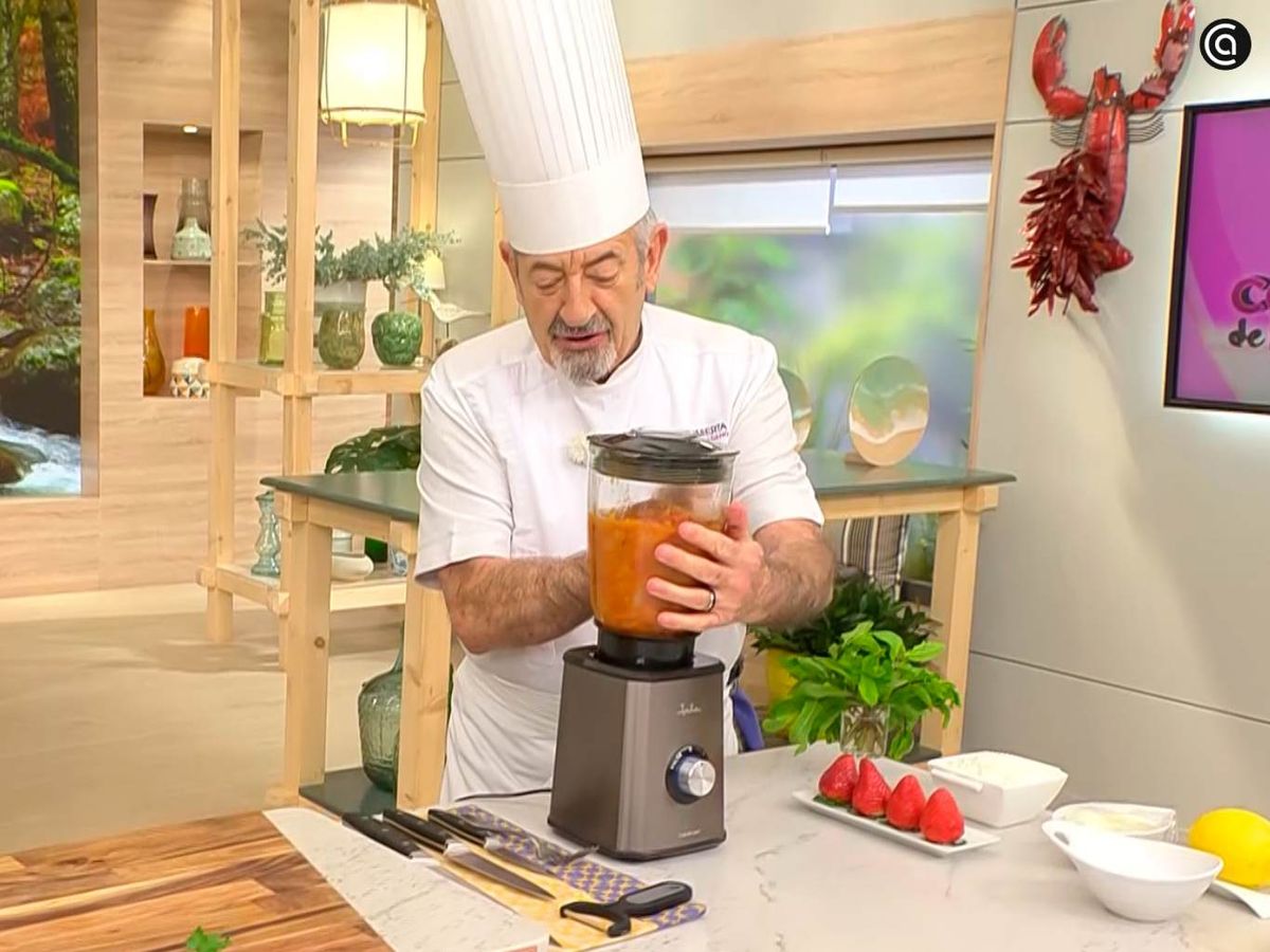 Tritura la salsa de tomate