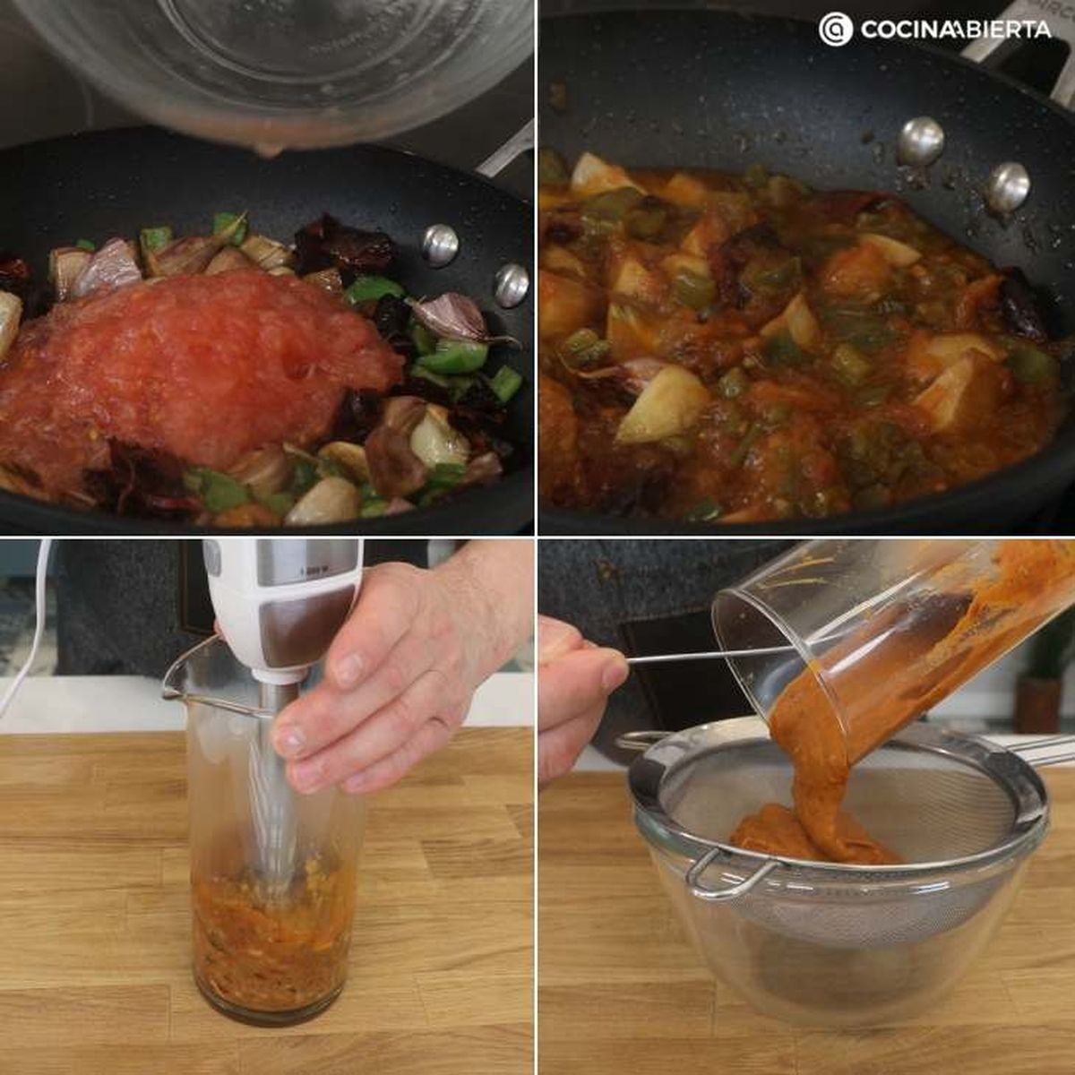 Cómo hacer el sofrito para el arroz caldoso de marisco