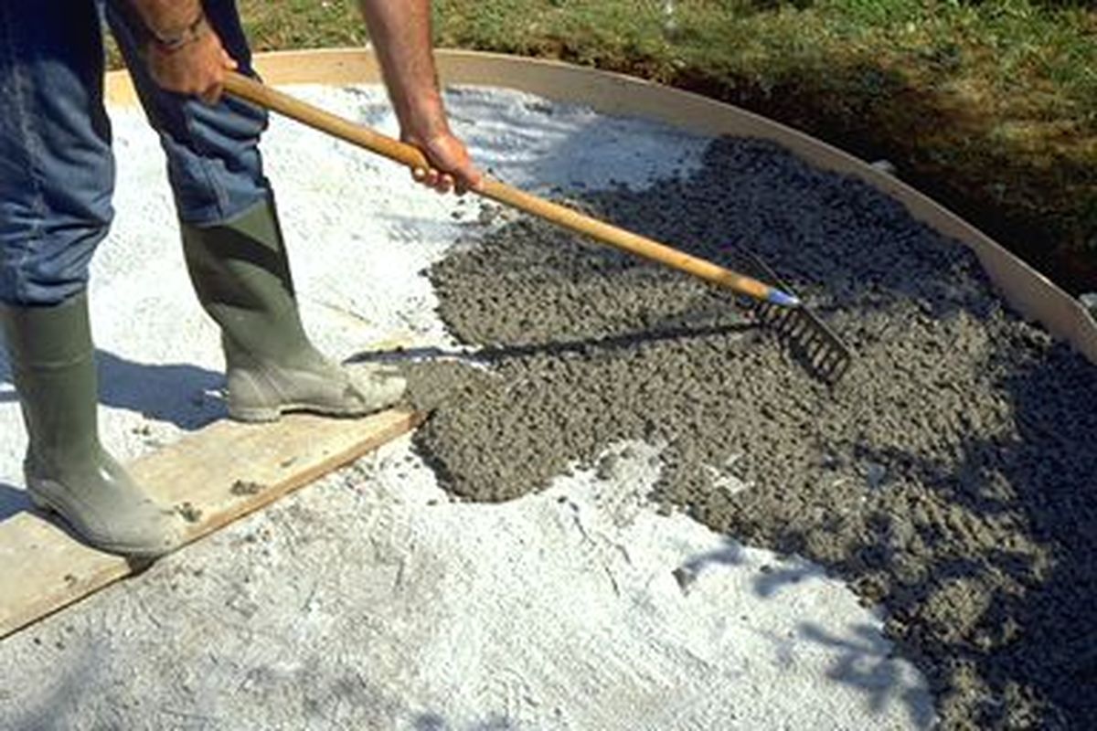 Solera circular de hormigón paso 8