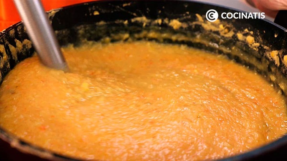 Receta de crema de lentejas rojas con verduras  paso 5